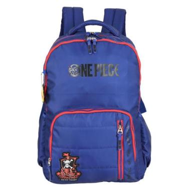Imagem de Mochila Escolar Costas ONE PIECE Game MS49803 Original, Azul