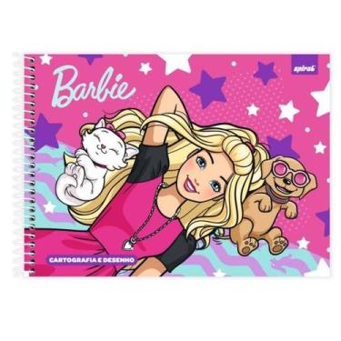 Imagem de Caderno Cartografia e Desenho Capa Dura Barbie 48 fls Spiral