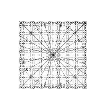 Imagem de Régua 30x30cm Acrílico Para Artesanato Patchwork Scrapbook