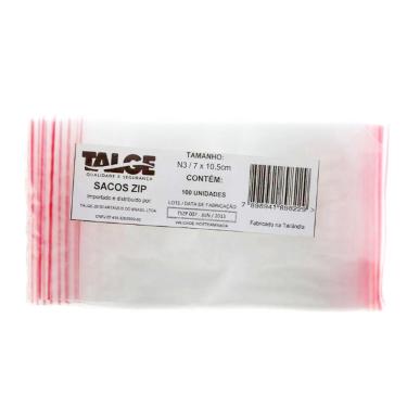 Imagem de Saco Zip Lock 7x10 - nº3 com 100 Unidades