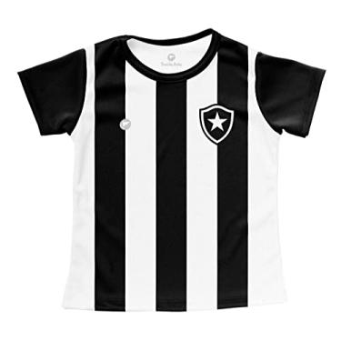 Imagem de Camisa Infantil Botafogo Baby Look Listrada Oficial