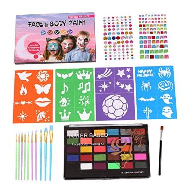 TEHAUX 1 Set 14 Cosplay Makeup Kit Halloween Makeup Kits Water Based Face  Paint Kits for Kids Water Based Paint Face Halloween Face Makeup Bag Face