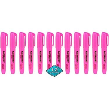 Imagem de Caneta Marca Texto, Masterprint, Rosa, Caixa com 12