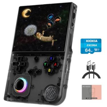Imagem de RG40XX V Linux OS Portable Game Console 64GB Storage 4.0-inch IPS Display H700 Quad-Core Bluetooth 4.2 3200mAh Battery 16M RGB Lighting(Transparent Black)
