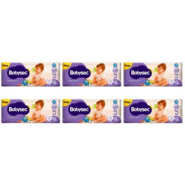 Imagem de Fralda Babysec Premium Galinha Pintadinha - Tam. G 8,5 a 12kg 6 Pacote