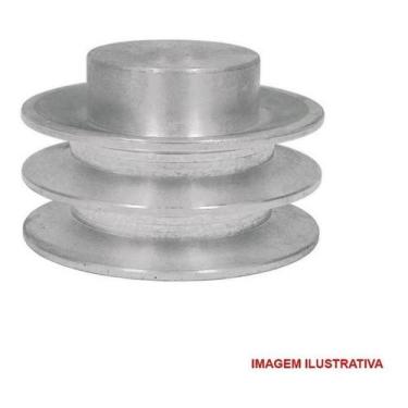 Imagem de Polia De Aluminio 2 Canais Perfil A 100 Mm Mademil