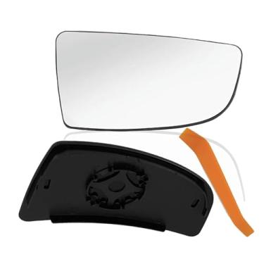 Imagem de Vidro espelhado convexo inferior do passageiro de substituição com placa traseira compatível com Ford Transit T150 T250 T350 T350 T350HD de 2014 a 2023, vidro espelhado lateral direita MK8