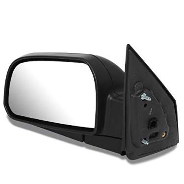 Imagem de DNA Motoring OEM-MR-HY1320151 Espelho retrovisor de porta lateral esquerda alimentado por estilo de fábrica + aquecido + manual dobrável compatível com Hyundai Tucson 05-09