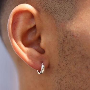 Imagem de Argola Tradicional Masculina P Especial I Prata 925 - realeza925