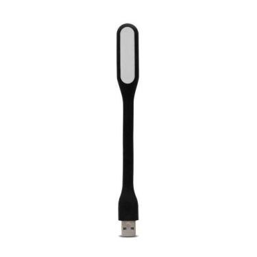 Imagem de Led Usb Mini Portatil Flexivel Silicone Para Notebook Preto