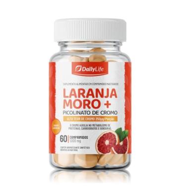 Imagem de Laranja Moro + Picolinato de Cromo Chromium Picolinate 250mcg 60 Comprimidos Mastigaveis Importado - Daily Life