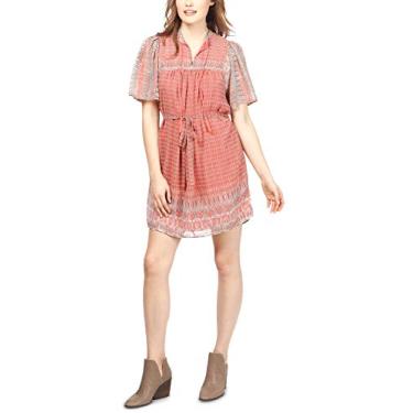 Imagem de Lucky Brand Vestido feminino Jenna, Rosa/Multi, M