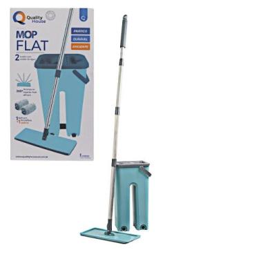Imagem de Mop Moop Rodo Esfragao Vassoura Limpeza Flat Mop E Balde Lava E Seca P