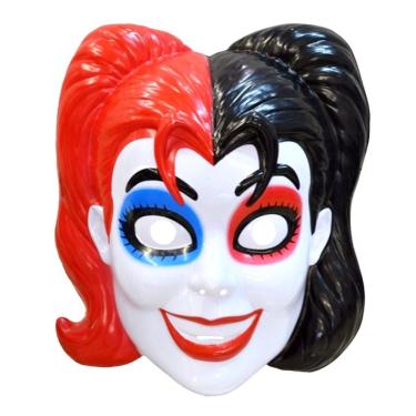 Imagem de Máscara Arlequina Vermelha E Preta Comics