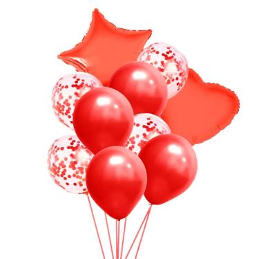 Imagem de Kit Buquê Balões Vermelho - 10 Unidades