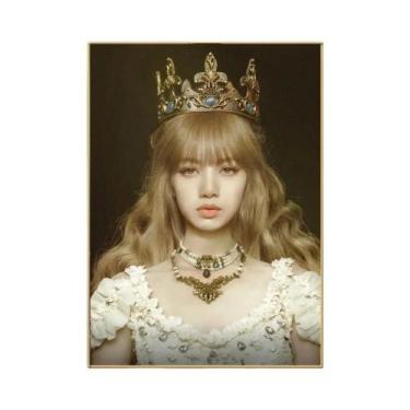 Imagem de Lisa Blackpink Kpop Adesivo De Parede Decoração Vintage Para Sala De E