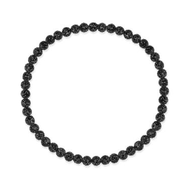 Imagem de NUKAYAI Colar de beisebol masculino com contas brilhantes de 40,6 cm/45,7 cm/50,8 cm, acessórios de beisebol de discoball inspirados em strass, colares de gotejamento para jogadores amantes de times e