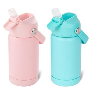 Imagem de Garrafa de água Kerilyn Kids Stainless Steel 350ml, pacote com 2 unida
