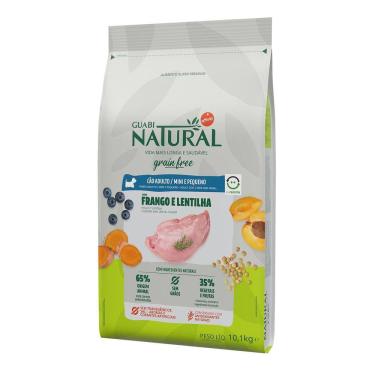 Imagem de Guabi Grain Cão Adulto Mini Pequeno Frango Lentilha 10,1Kg
