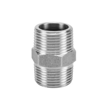 Imagem de Fio hexagonal de aço inoxidável T resistente à pressão 210KG acessórios para tubos de alta pressão 1,360.8 kg rosca externa de extremidade dupla conexão interna (G1/2-316L)