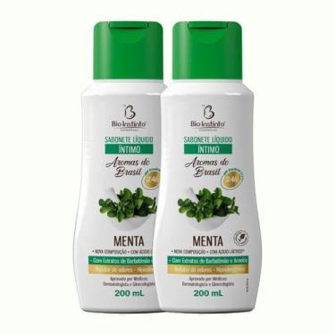 Imagem de 2 UNDs Sabonete Íntimo Líquido MENTA Bio Instinto 400 ml  Hipoalergêni