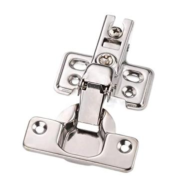 Imagem de Dobradiça pivô dobradiça de aço inoxidável dobradiças hidráulicas de armário amortecedor amortecedor fechamento macio porta de móveis de armário de cozinha 4 peças conjunto de dobradiças (cor: 4 x