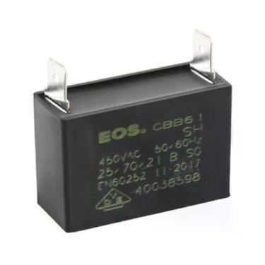 Imagem de Capacitor Caixa 7 Mfd 450V com 2 Terminais 47mm X 23mm X 42mm EOS