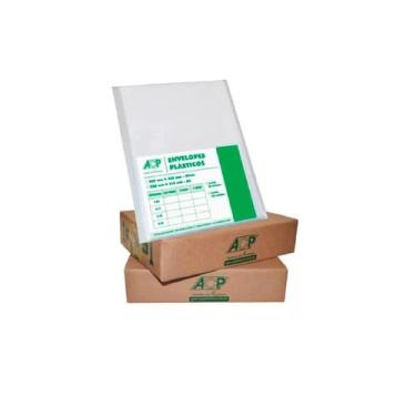 Imagem de Envelope Plástico Acp 0,15 Grosso Oficio Sem Furos C/400 Un