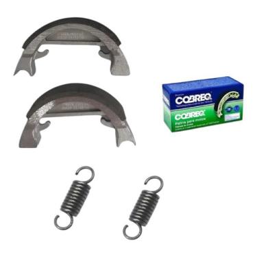 Imagem de Lona Patim De Freio Com Molas Dianteiro/traseiro Mobilete - COBREQ