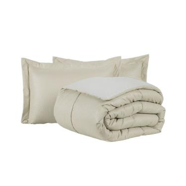 Imagem de Kit Cobre Leito Ravena To Decorando Queen 3 Peças Micropercal 200 Fios Toque Acetinado 100% Poliéster - Avela