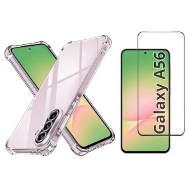 Imagem de Capa Capinha Anti Impacto + Película de Vidro 3D para Samsung Galaxy A56