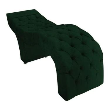 Imagem de Maca Estofada Estética Cílios Salão Spa Veludo Mirela Cor:verde