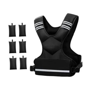 Imagem de RNXRZANK Colete com Peso para Homens E Mulheres. Versátil E Confortável, Ideal para Exercícios com O Próprio Peso Corporal. Ajustável para Atividades Ao Ar, 6 Sacos Pequenos