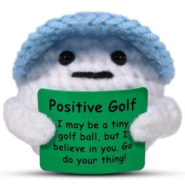 Imagem de Bolas de golfe, bolsa de crochê, presente, apoio emocional, AIcase, Fu