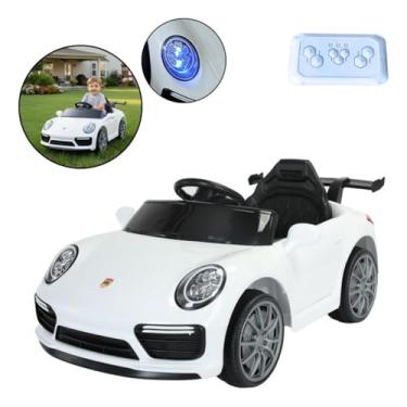 Imagem de Mini Carro Elétrico Infantil 6v Branco Com Luzes E Música - BW402BR