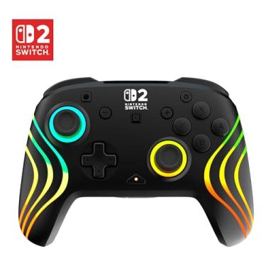 Imagem de Turtle Beach Afterglow Wave Black Wireless RGB Gaming Controller. Officially Licensed for Nintendo Switch 2