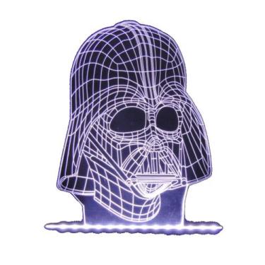 Imagem de Luminaria LED - Darth Vader 3D - Persona Store
