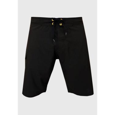 Imagem de Bermuda Água Alkary Preta e Amarelo-Masculino
