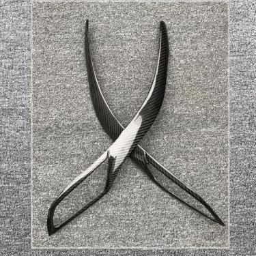 Imagem de Tampa de olho de fibra de carbono real, pálpebras, sobrancelhas, acabamento labial, capas de cabeça de carro adequadas para Scion xB Toyota Corolla Rumion 2007 2008 2009 2010