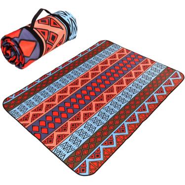 Imagem de Tapete Picic Extra Grande Blaket 300x300, Picic Blaket Impermeável Com Alça De Transporte Para Campig, Parque, Garde, Praia, Exterior, A, 200x200cm