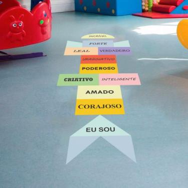 Imagem de Adesivo Destacável para Chão Infantil Frases Menino - TaColado, 0,58 x