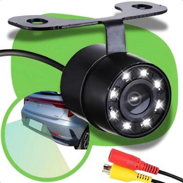 Imagem de Câmera De Re Automotiva 8 Leds Hd Infravermelho Visão Noturn - Congrat