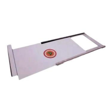 Imagem de Registro Para Fogão A Lenha Em Chapa De Inox 0,15mm 30x15cm - Brassol
