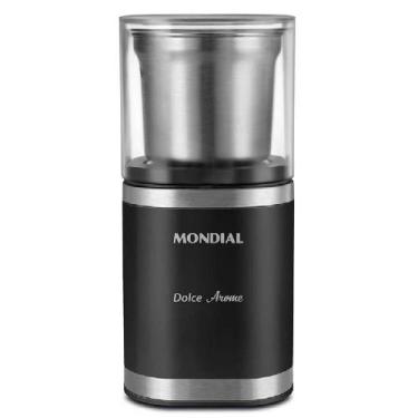 Imagem de Moedor de café e grãos elétrico 180W em aço inox Dolce Arome - MCF-01-