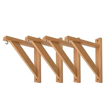 Imagem de KIT 4 Suportes Mão Francesa Madeira Para Plantas