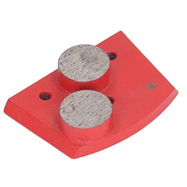 Imagem de Conjunto de Bloco de Moagem, Resistência Ao Desgaste 3 PCS 30 Grão Diamante Bloco de Moagem 2 Segmentos Cilíndricos para Concreto de Cimento