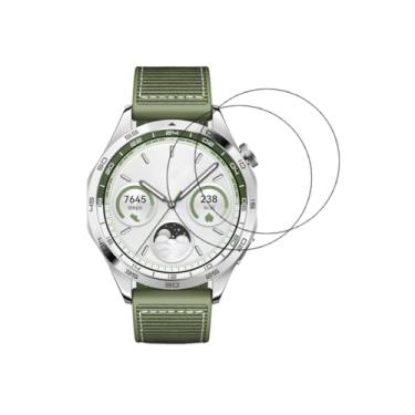 Imagem de UPONEW Pacote com 2 para Huawei GT4 46 mm protetor de tela de vidro temperado de alta transparência 9H Frontier Protector