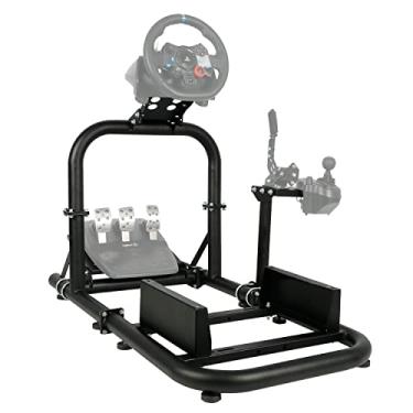 Imagem de Supllueer Racing Simulator Cockpit Upright Stable fit for Logitech,Thrustmaster,Fanatec, G27 G29 G920 G923 T300RS F458 T500R, 50mm Round Tube Racing Wheel Stand without Wheel Pedal Shifter Seat