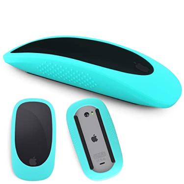 Imagem de Capa de mouse de silicone para Apple Magic Mouse I&ii Capa de mouse iMac Apple Mouse 2 Skins, Anti-Drop Mouse Glove(menta)
