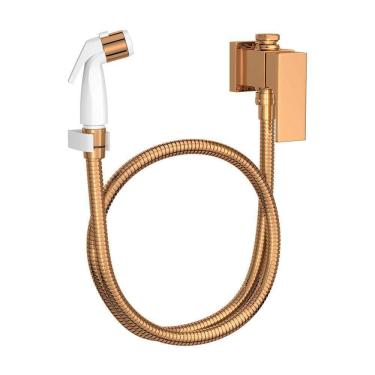 Imagem de Ducha Higiênica Deca Unic 1984.GL90.ACT.RD com Registro e Derivação Red Gold